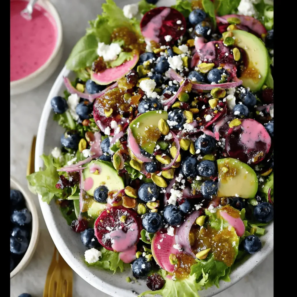 Blueberry Pistachio Spring Salad