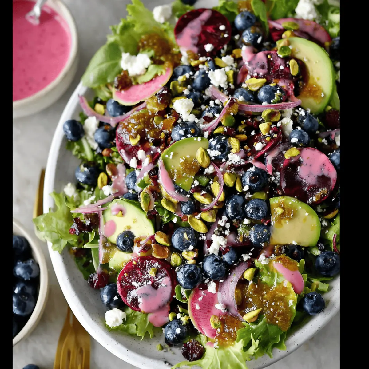 Blueberry Pistachio Spring Salad: A Bright, Zesty Delight