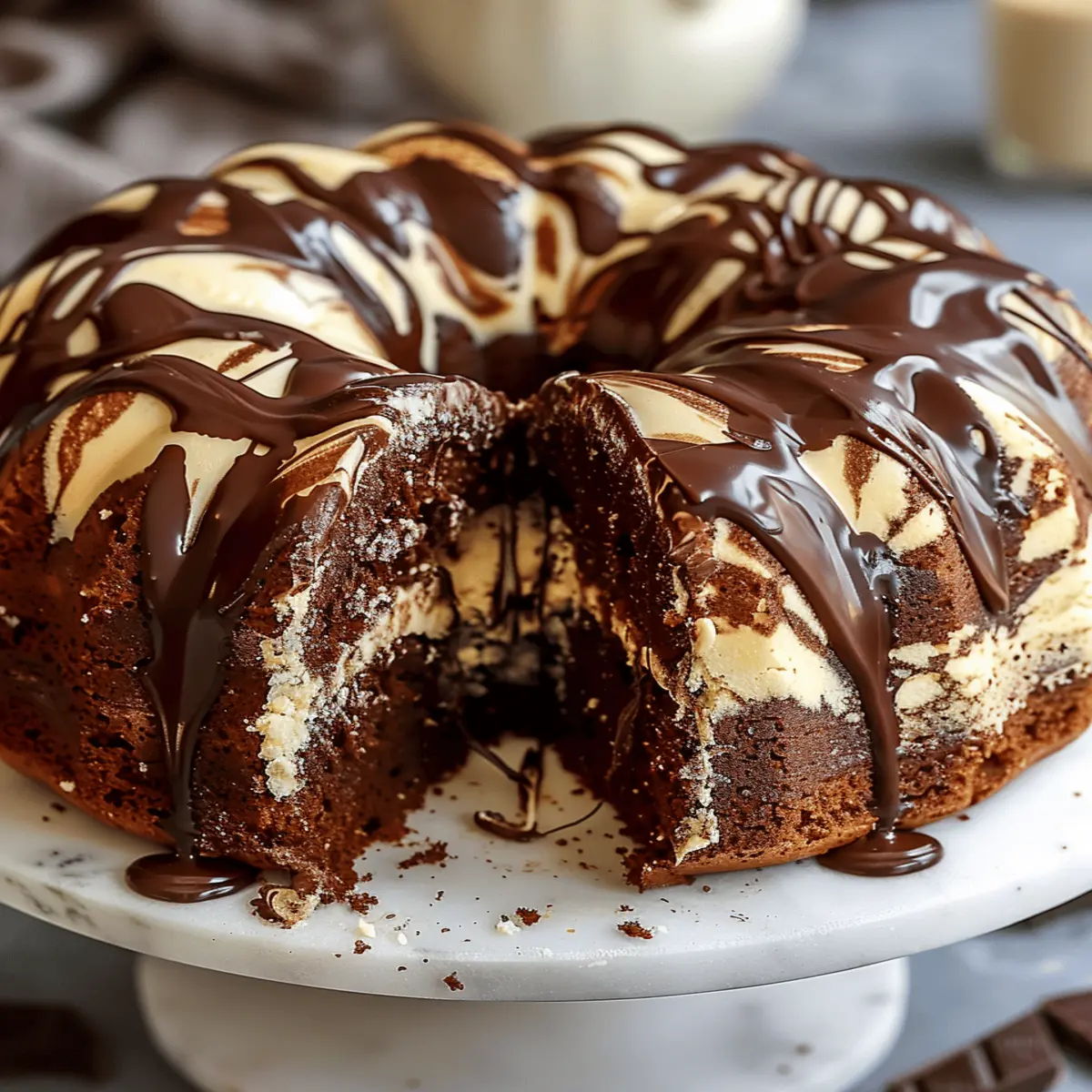 Double Chocolate Ricotta Marble Cake: Irresistibly Indulgent Delight