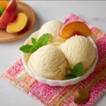 Homemade Peach Ice Cream