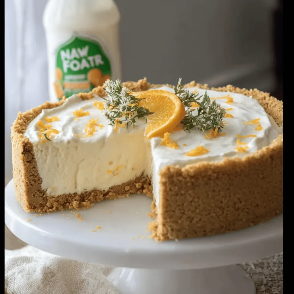 No-bake Orange Cheesecake