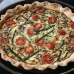Tomato Mozzarella Quiche