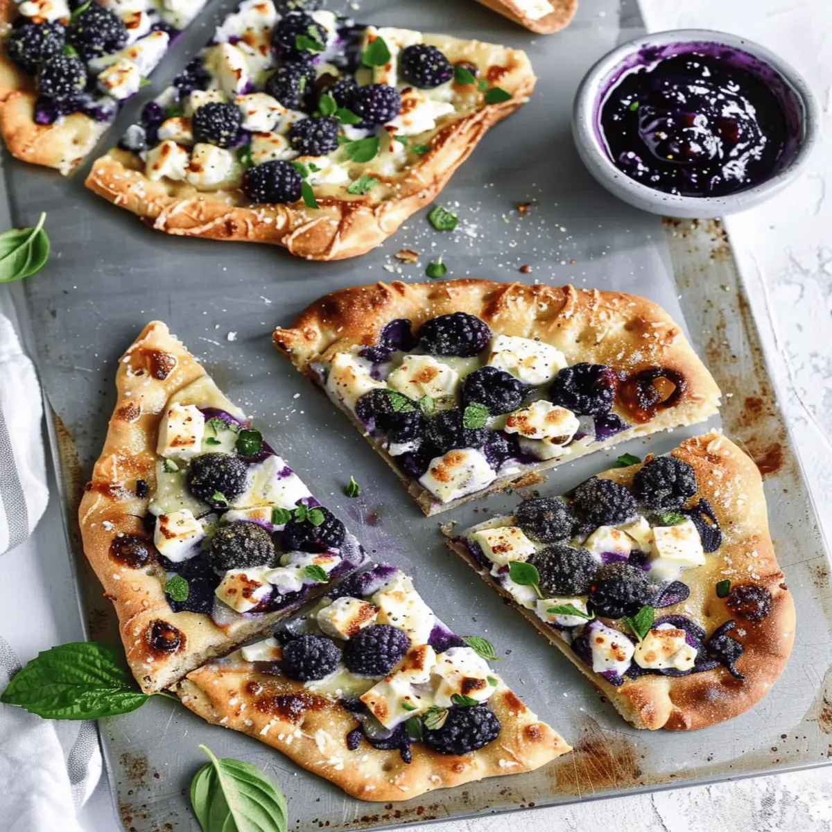 Blueberry Goat Cheese Flatbread: Indulge in Homemade Bliss
