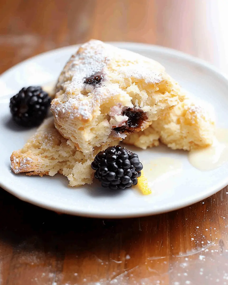 Blackberry Scones with Lemon Glaze: Irresistibly Fresh Delight