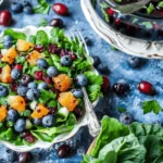 Cranberry Blueberry Salad with Blueberry Balsamic