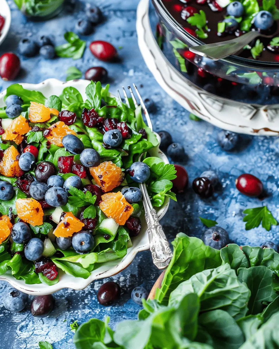 Cranberry Blueberry Salad: Irresistibly Tangy with Balsamic Bliss
