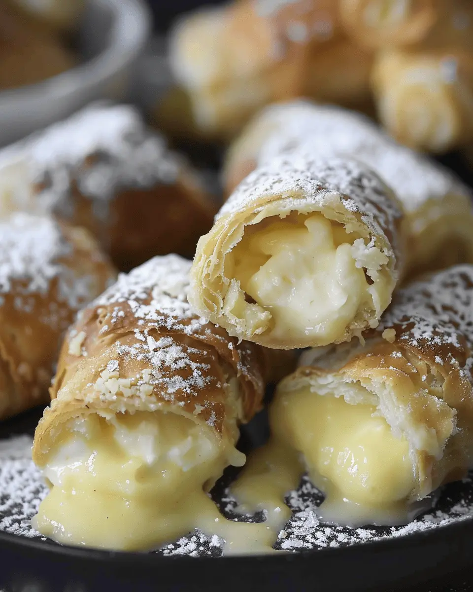 Cream Stuffed Cannoncini: Irresistibly Gooey and Homemade Delight