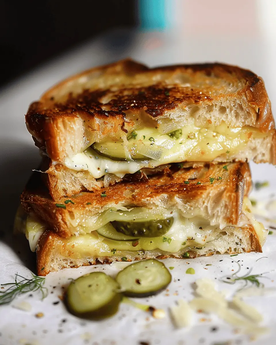 Dill Pickle Grilled Cheese: A Delicious Twist with Turkey Bacon