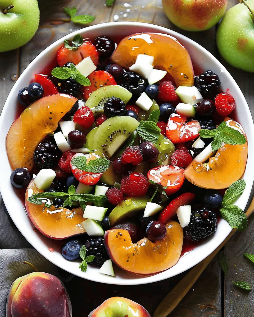 Fruit Summer Salad with Honey: A Refreshing Twist for Hot Days