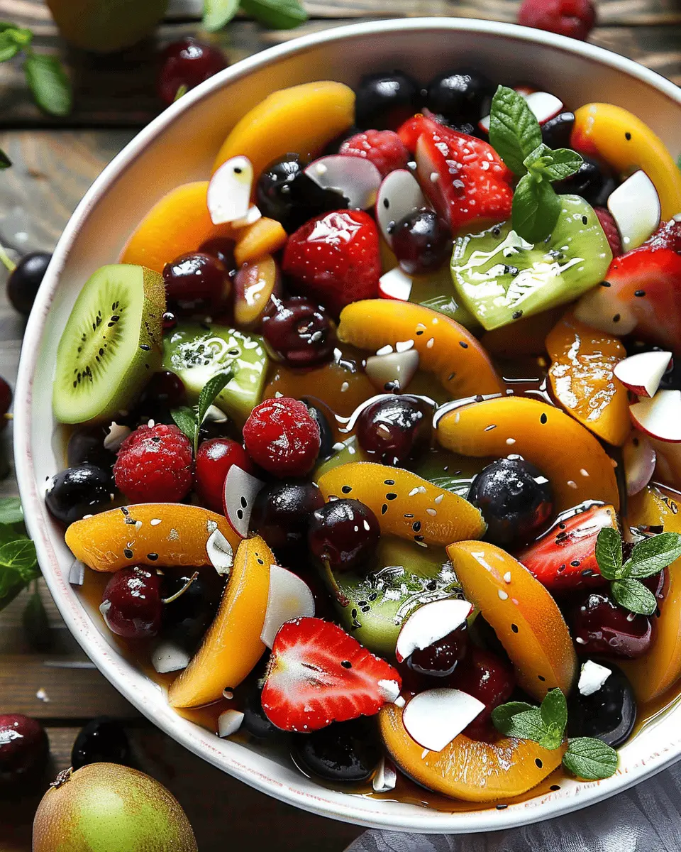 Fruit Summer Salad with Honey: The Best Refreshing Twist for Hot Days