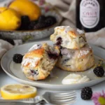 Grey Blackberry Scones with Lemon