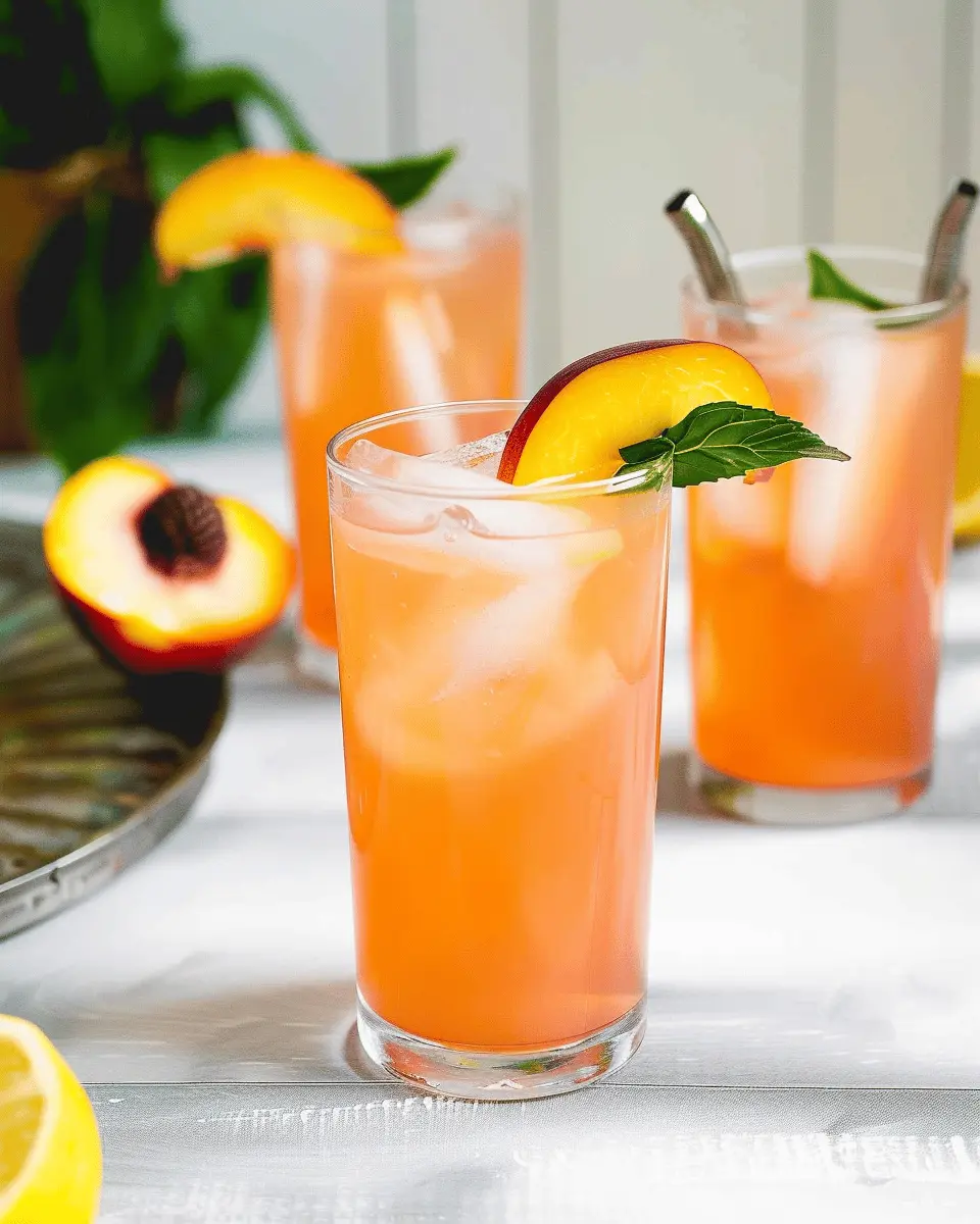 Peach Lemonade: Easy Refreshing Drink for Summer Bliss