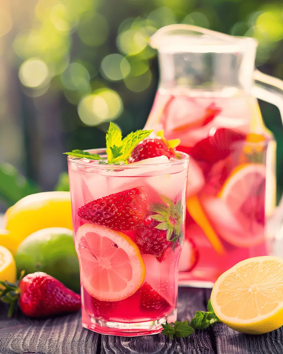 Strawberry Lemonade Bliss: A Refreshing Twist on a Classic