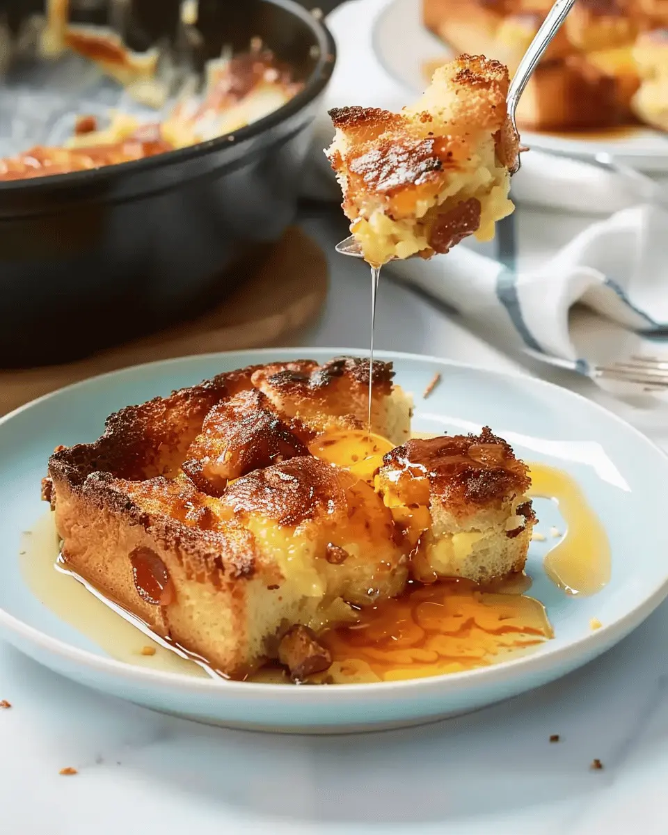 Toast casserole brunch: Easy turkey bacon and chicken ham delight