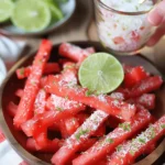 Watermelon Fries with Coconut Lime