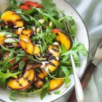 Grilled Peach and Arugula Summer Salad