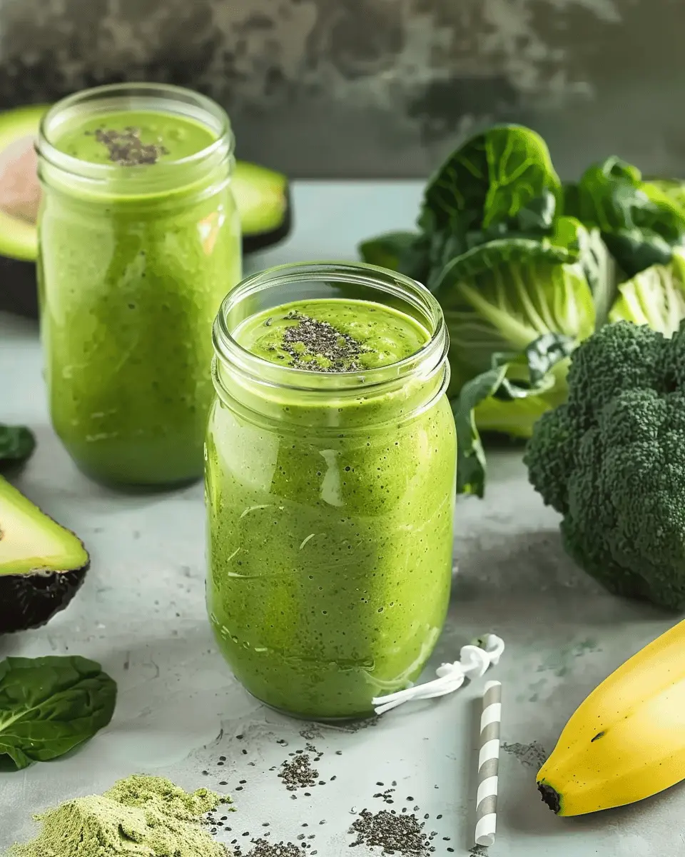 Energizing Green Detox Smoothie for a Refreshing Boost