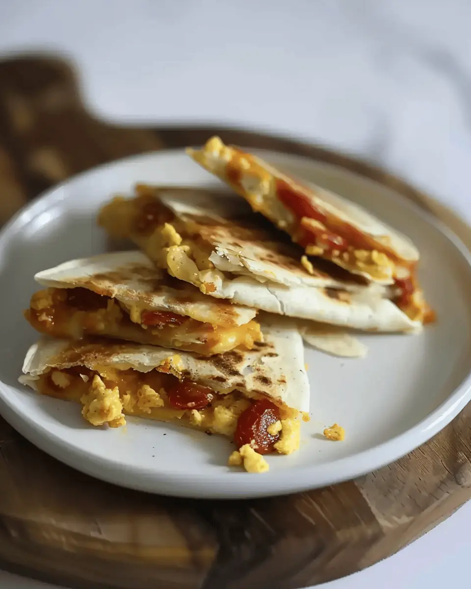 Breakfast Quesadillas: Easy Recipe with Turkey Bacon and Chicken Ham