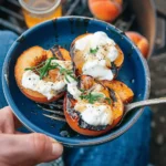 Grilled Nectarines with Yogurt and Honey