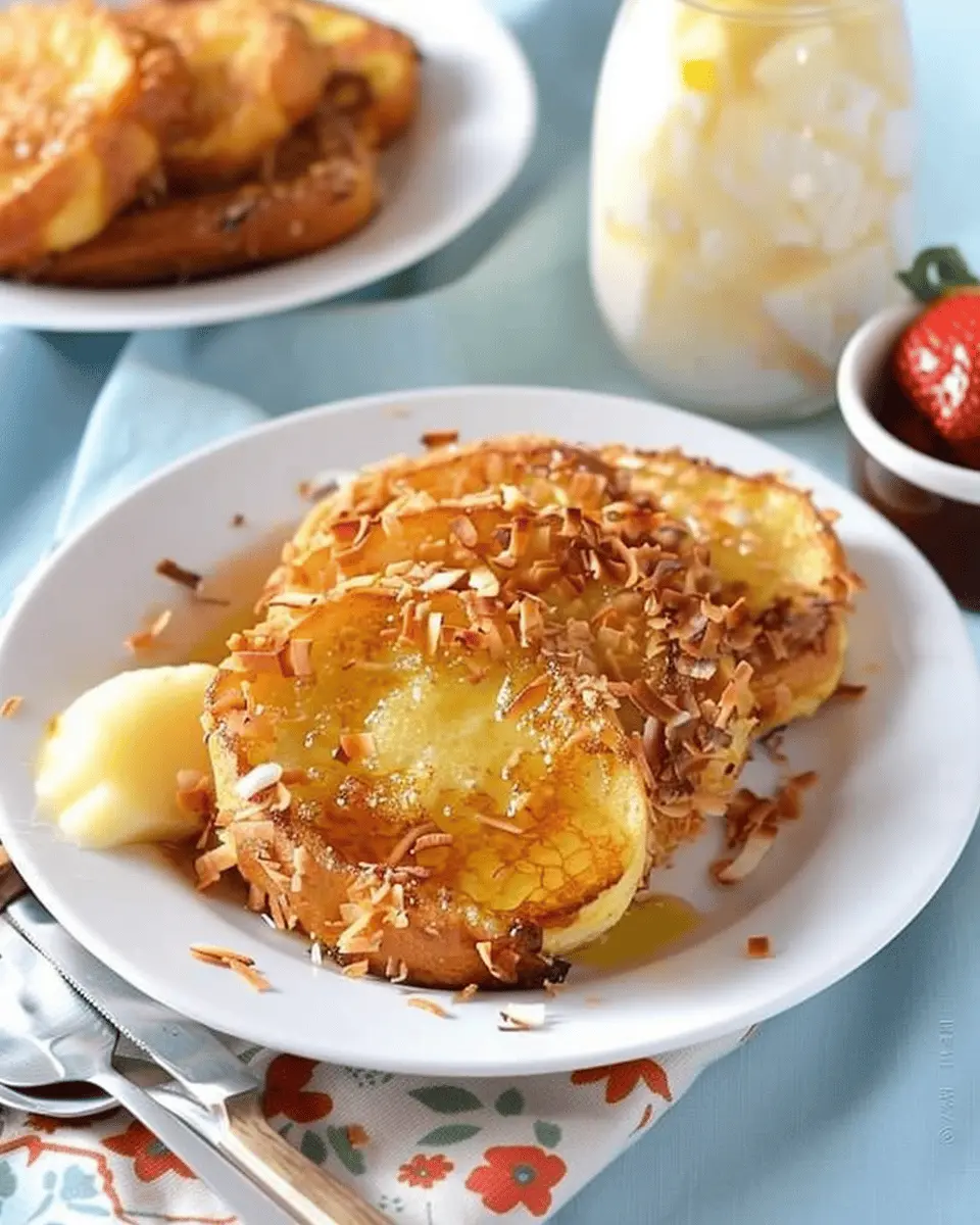 Coconut Crusted French Toast: Indulgent Comfort with Turkey Bacon