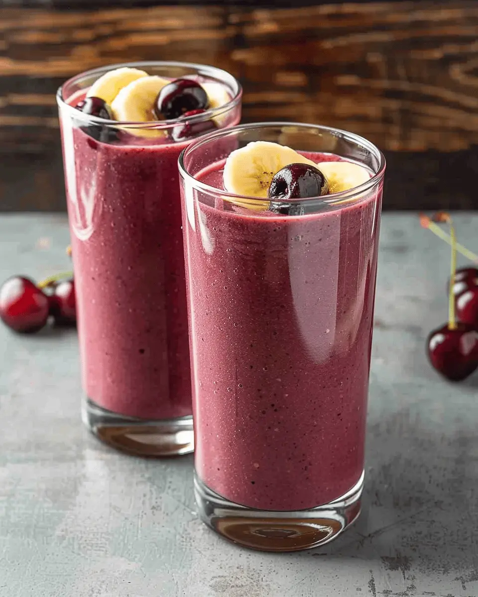 Banana Cherry Smoothie Bliss: A Creamy, Healthy Delight