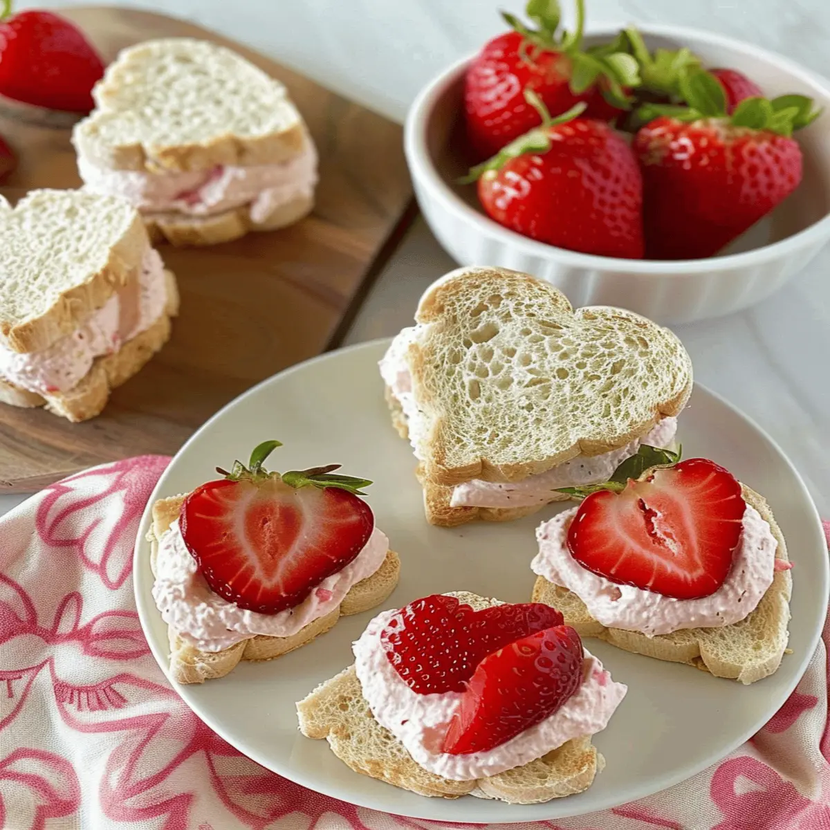 Strawberry Cream Tea Party Sandwiches You’ll Adore!