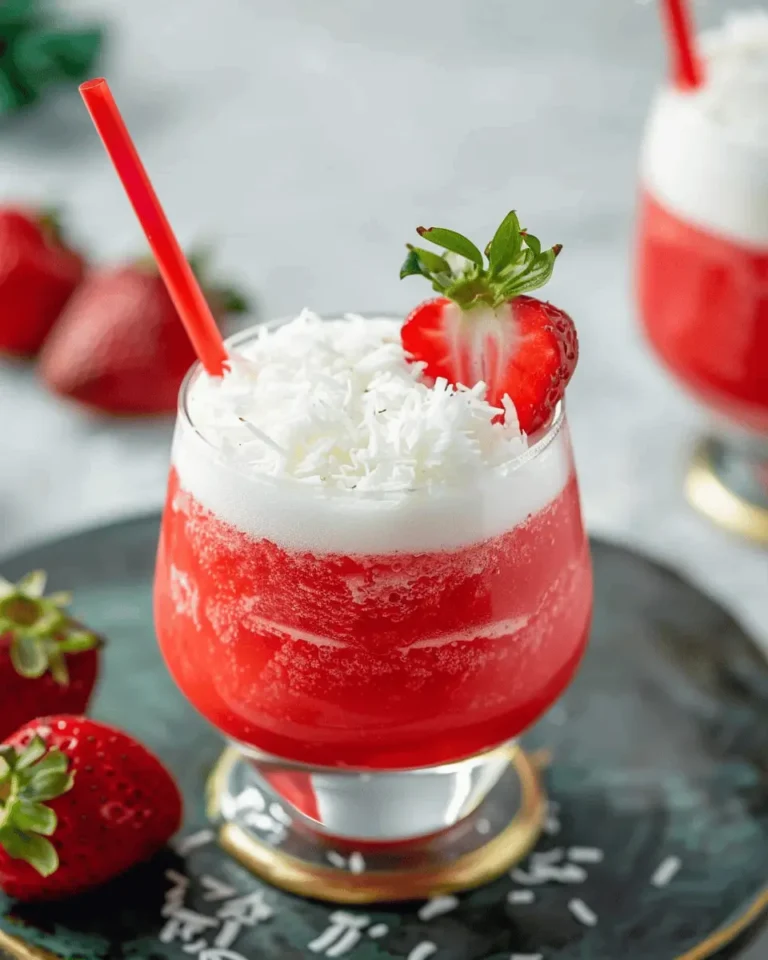strawberry coconut daiquiri