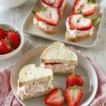 strawberry tea sandwiches
