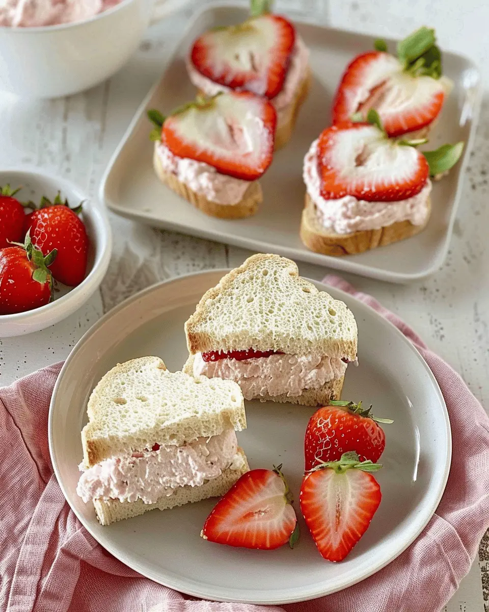 Strawberry Tea Sandwiches: Easy Delight for Your Afternoon Snack