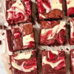 Red Velvet Cheesecake Brownie Bars