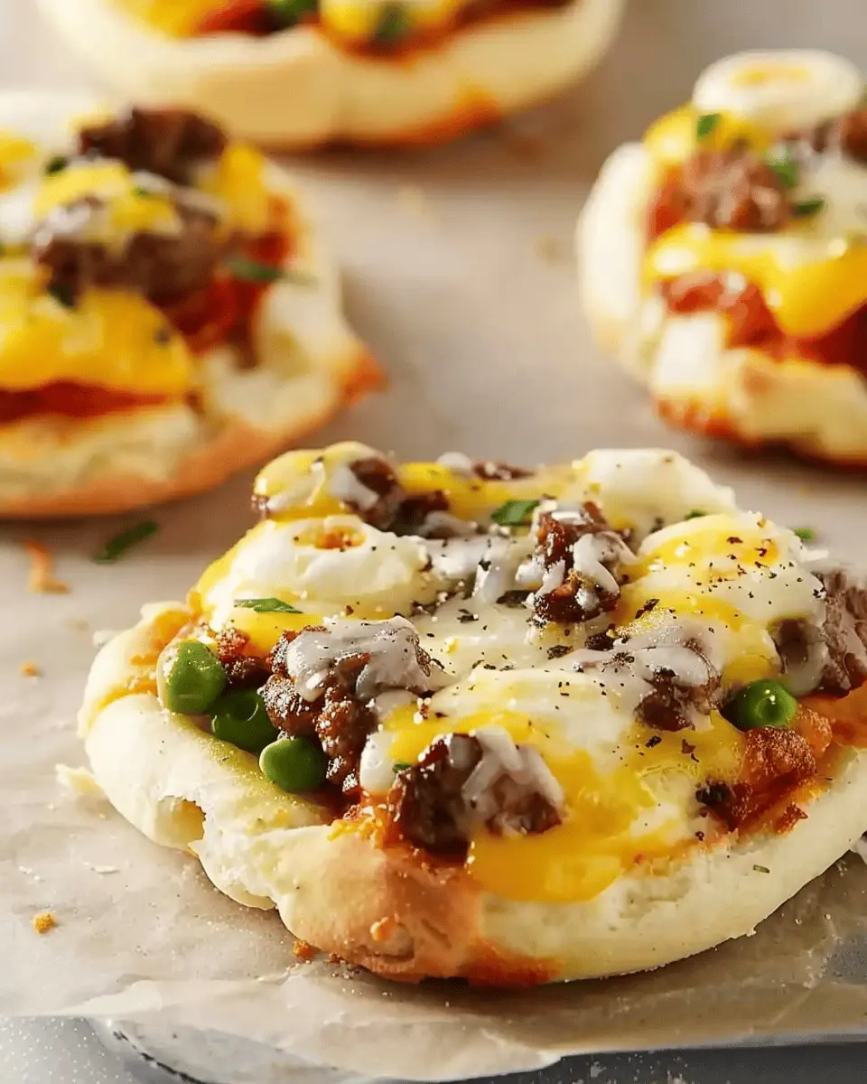English Muffin Breakfast Pizza: Easy Turkey Bacon Delight