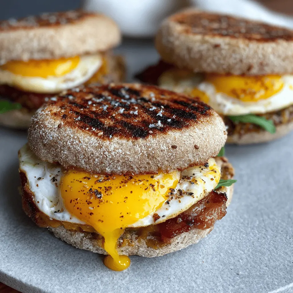 Freezer Breakfast Sandwiches: Easy Turkey Bacon and Chicken Ham Delights