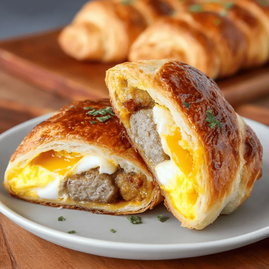 Sausage Egg and Cheese Breakfast Roll-Ups: Easy Turkey Bacon Twist