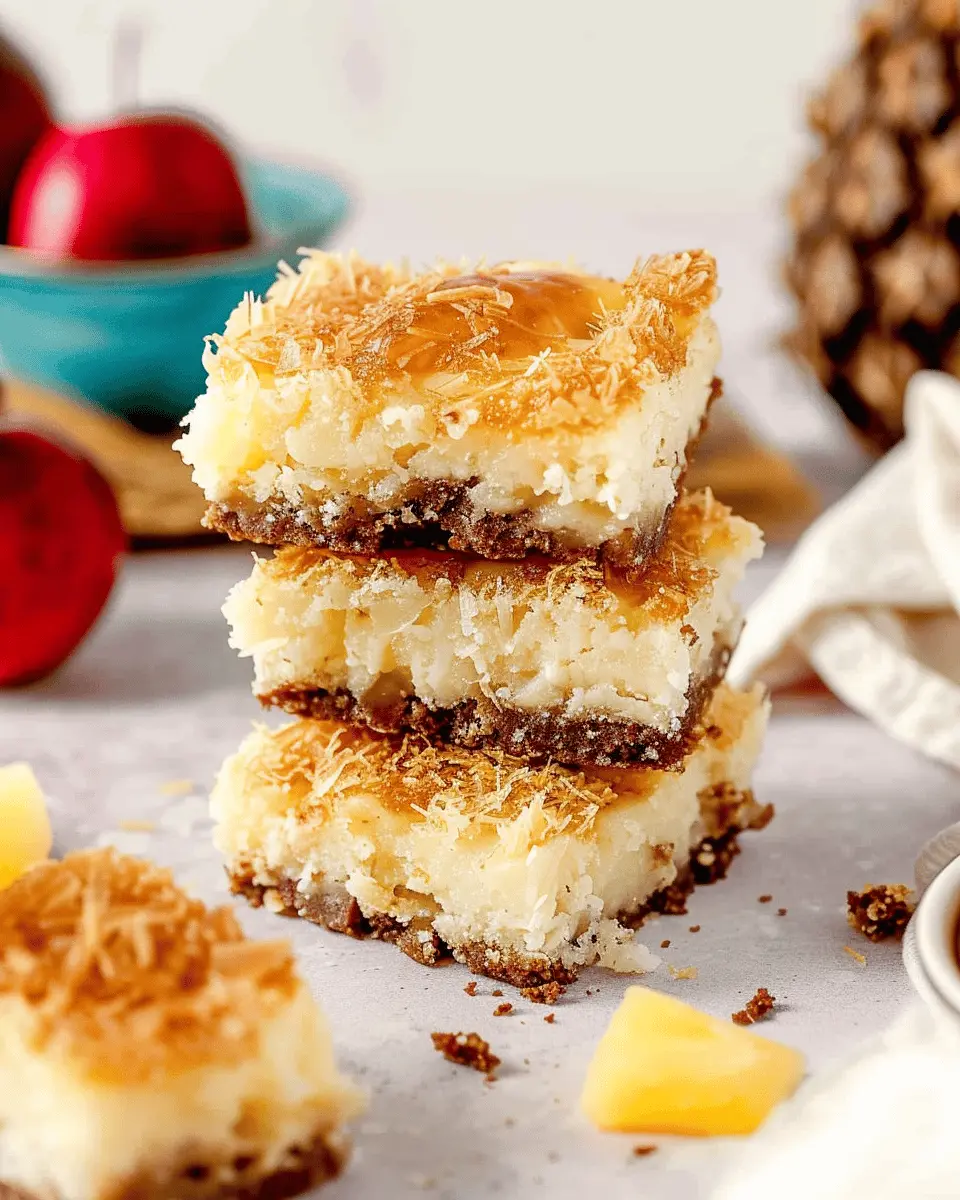 Piña Colada Magic Bars: Indulgent Treat for Easy Summer Joy