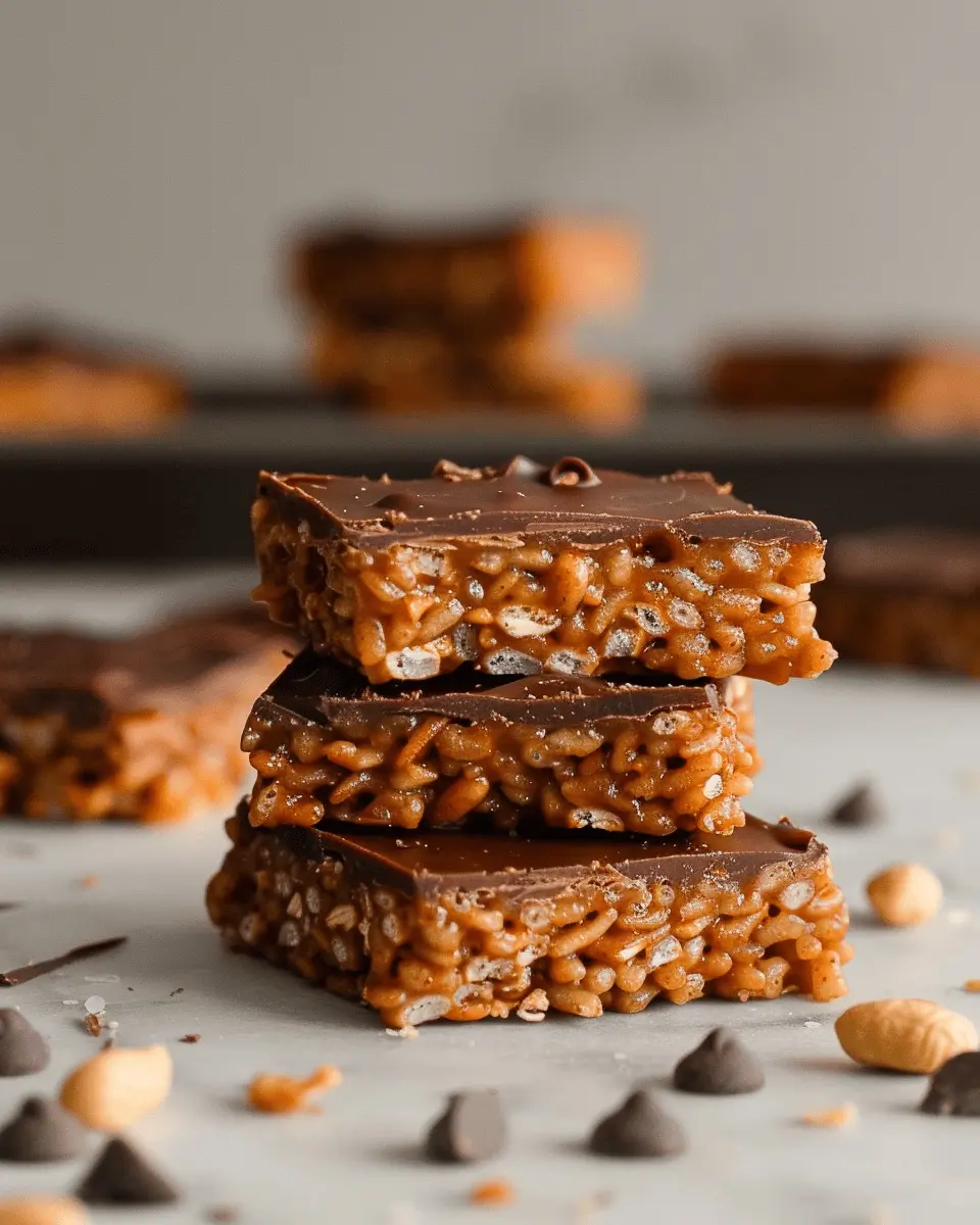 Chocolate Peanut Butter Rice Krispie Treats for Easy Indulgence