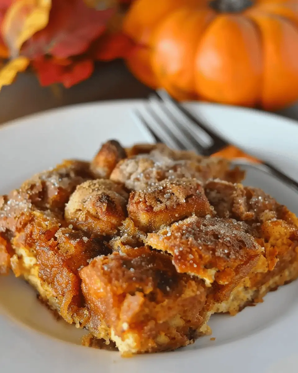 Overnight Pumpkin French Toast Casserole: Easy & Indulgent Delight