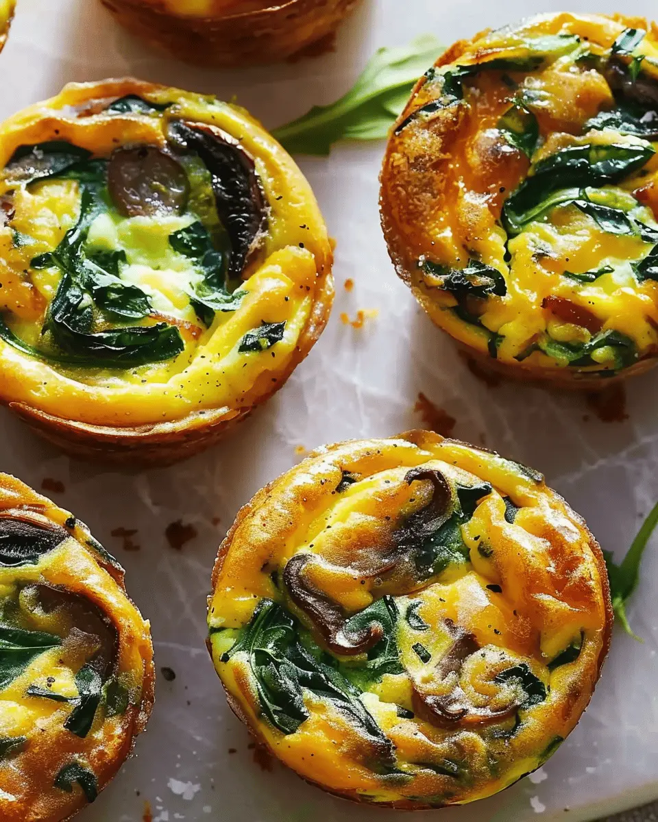 Spinach Quiche Muffins: Easy Turkey Bacon & Cheese Delight