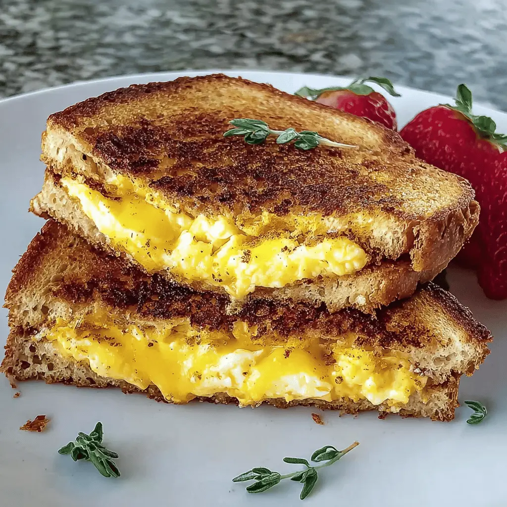 Scrambled Egg Grilled Cheese Sandwich: A Quick Indulgent Delight