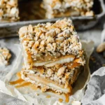 Frozen Caramel Apple Cream Bars