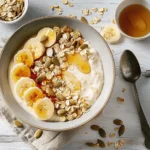 Salted Caramel Banana Yogurt Bowl