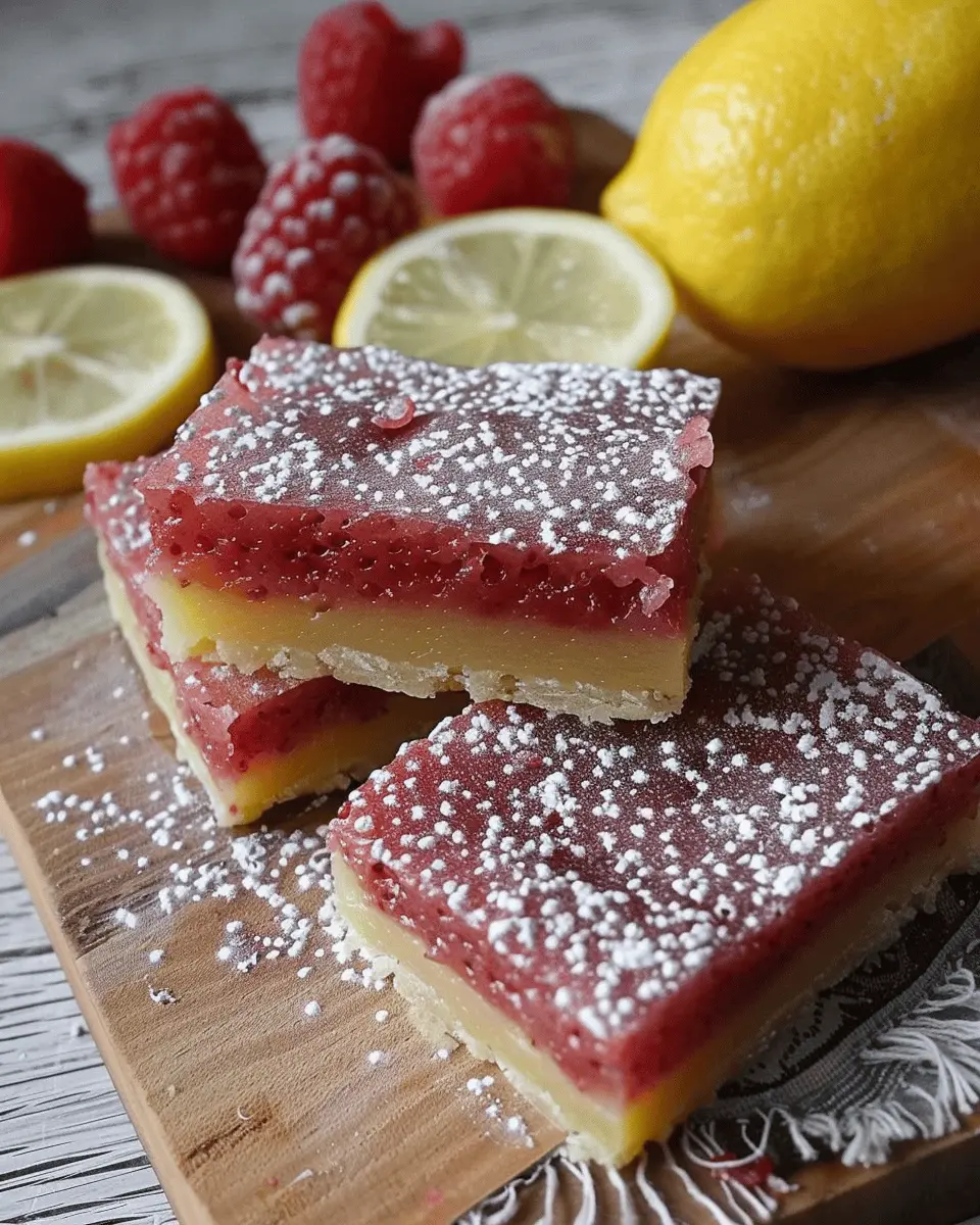 Lemon Raspberry Bars: The Best Easy Treat for Any Occasion