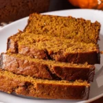 Warm Spiced Baked Pumpkin Bread