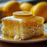 Lemon Condensed Milk Drizzle Cake