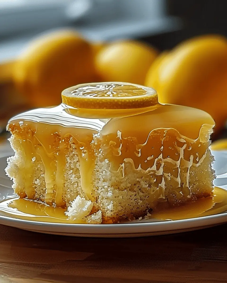 Lemon Condensed Milk Drizzle Cake: Easy and Irresistibly Tangy Delight