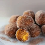 Cinnamon Sugar Pumpkin Donut Holes