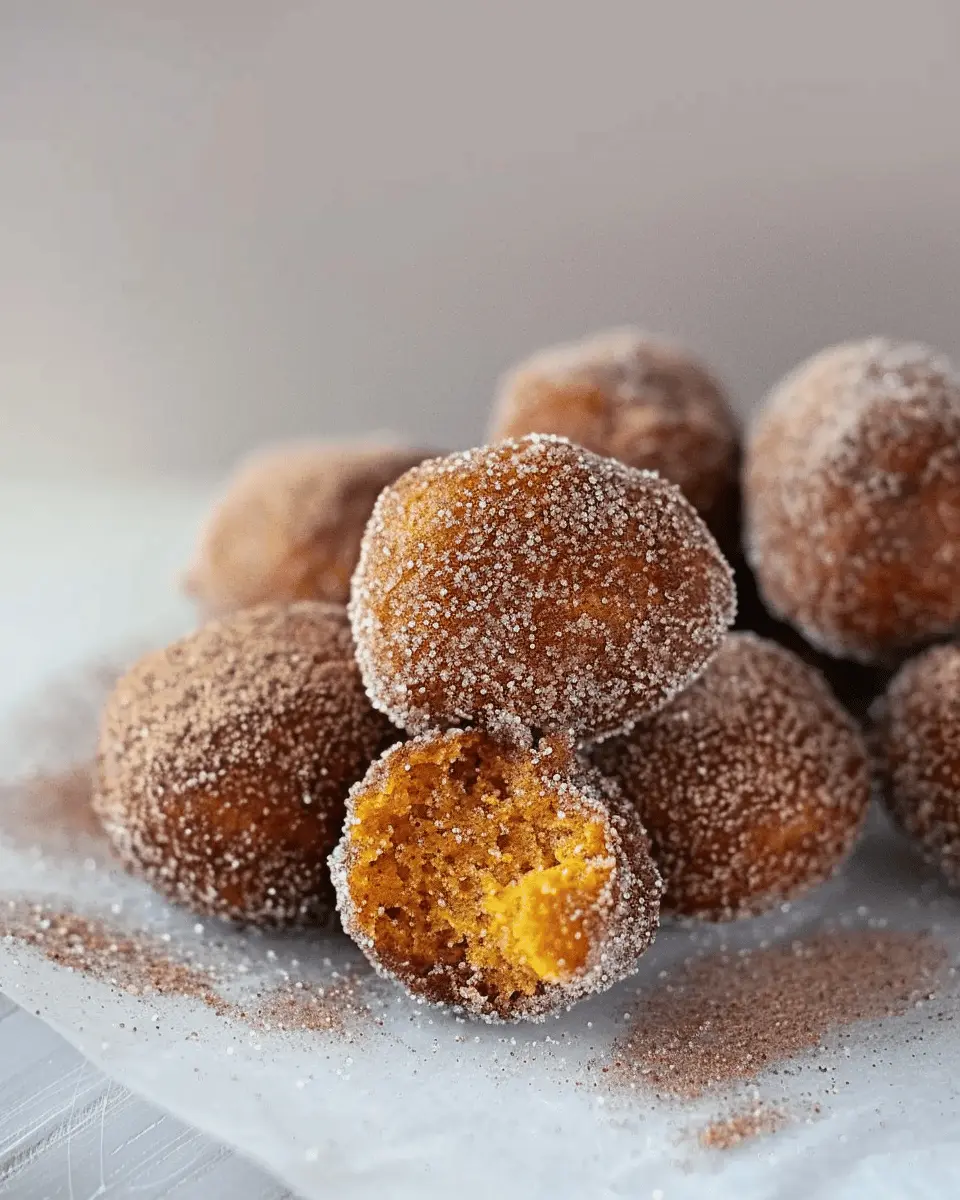 Cinnamon Sugar Pumpkin Donut Holes: Easy Fall Treats to Savor