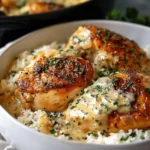 Creamy Smothered Chicken And Rice
