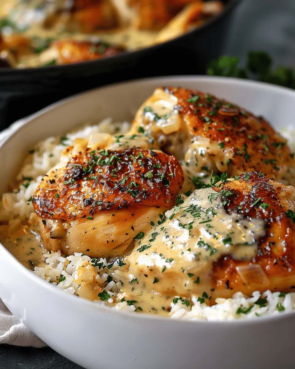 Creamy Smothered Chicken and Rice: The Best Comfort Food Recipe