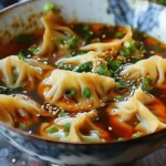 Easy Asian Dumpling Potsticker Soup