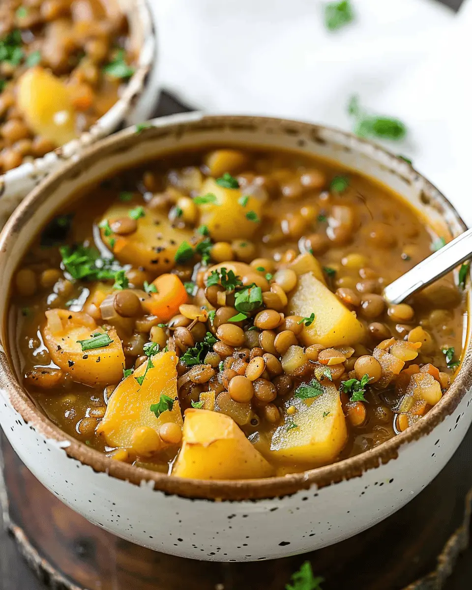 Easy Lentil Potato Soup Recipe: A Comforting Bowl of Warmth